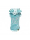 SMILEY BEAR ON STARS HOODIE TURQUOISE