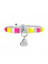 FLUO STUDS COLLAR SILVER/SILVER