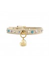 CRYSTALS HOTFIX COLLAR CREAM/GOLD