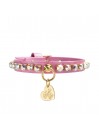 DIAMONDS CHAIN COLLAR FUCHSIA DORE/GOLD