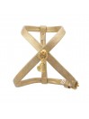 PLAIN HARNESS ORO POLAR SUEDE/GOLD
