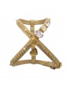FANCY STONE CHAIN HARNESS ORO POLAR SUEDE/GOLD