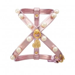 PEARLS HARNESS METAL PINK/GOLD