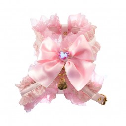 TULLE AND BOW HARNESS PINK...