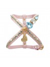 FANCY STONE CHAIN HARNESS PINK DORE/GOLD