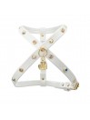CHATON RIVETS HARNESS WHITE DORE/GOLD