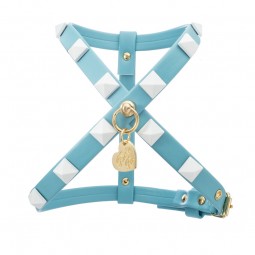 WHITE STUDS HARNESS SEA/GOLD