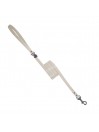 PLAIN LEASH OYSTER ECOLEATHER/GUNMETAL