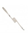 PLAIN LEASH OYSTER ECOLEATHER/SILVER