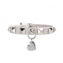 STUDS COLLAR OYSTER/SILVER
