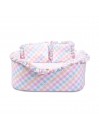PASTEL RAINBOW VICHY BED