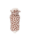 TEDDY ALLOVER HOODIE CREAM