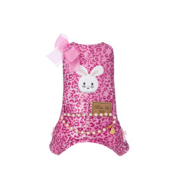 BUNNY LEOPARD JUMPSUIT FUCHSIA