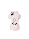 PUFFY FUR ZEBRA SWEATER PINK