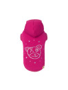 SMILEY BEAR ON STARS SWEATER MAGENTA
