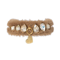 DIAMOND DROPS FUR COLLAR...