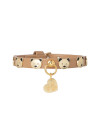TEDDY STUDS COLLAR CAMEL/GOLD