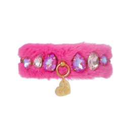 DIAMOND DROPS FUR COLLAR...