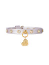 CHATON RIVETS COLLAR LILAC DORE/GOLD