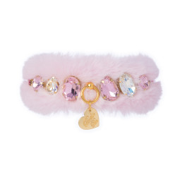 DIAMOND DROPS FUR COLLAR...