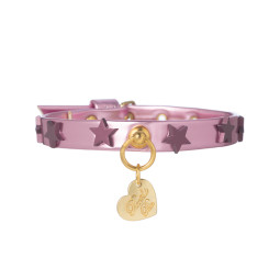 STARS COLLAR METAL PINK/GOLD
