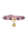 PYRAMIDS COLLAR METAL PINK/GOLD