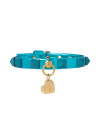 PYRAMIDS COLLAR METAL TURQUOISE/GOLD