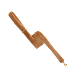 FUR LEASH CAMEL/GOLD