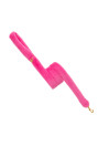 FUR LEASH FUCHSIA/GOLD
