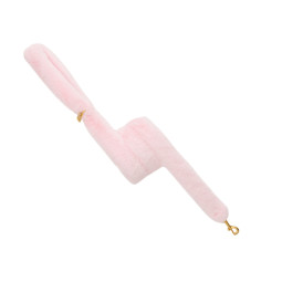 FUR LEASH PINK/GOLD