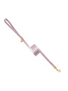 PLAIN LEASH LILAC DORE ECOLEATHER/GOLD
