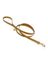 PLAIN LEASH CAMEL ECOLEATHER/GOLD