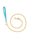 CHAIN LEASH MARE ECOLEATHER/GOLD