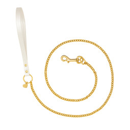 CHAIN LEASH WHITE DORE...