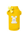 HAPPY BUNNY TSHIRT VELOUR YELLOW