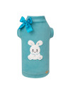 HAPPY BUNNY TSHIRT VELOUR TURQUOISE