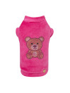 TEDDY RHINESTONE TSHIRT VELOUR FUCHSIA