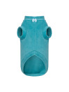 TEDDY RHINESTONE TSHIRT VELOUR TURQUOISE