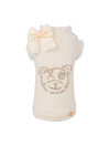 SMILEY BEAR LACE TSHIRT IVORY