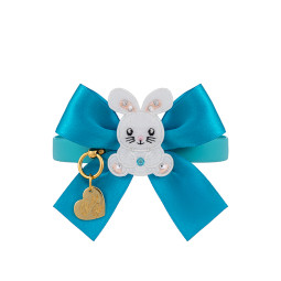 HAPPY BUNNY BOW COLLAR SEA