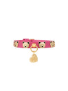 TEDDY STUDS COLLAR FUCHSIA