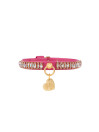 ZIRCON CHAIN COLLAR FUCHSIA