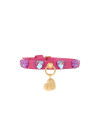 DIAMONDS HEARTS COLLAR FUCHSIA