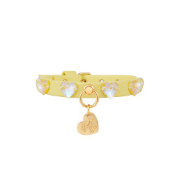 DIAMONDS HEARTS COLLAR YELLOW