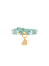 DIAMONDS HEARTS COLLAR ACQUA
