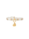 IVORY STARS STUDS COLLAR WHITE DORE