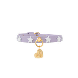WHITE STARS STUDS COLLAR...