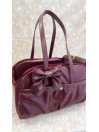 TRAVEL BAG BORDEAUX ECOLEATHER/GOLD