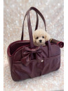 TRAVEL BAG BORDEAUX ECOLEATHER/GOLD