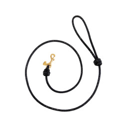 SPARKLE LEASH JET/GOLD - U